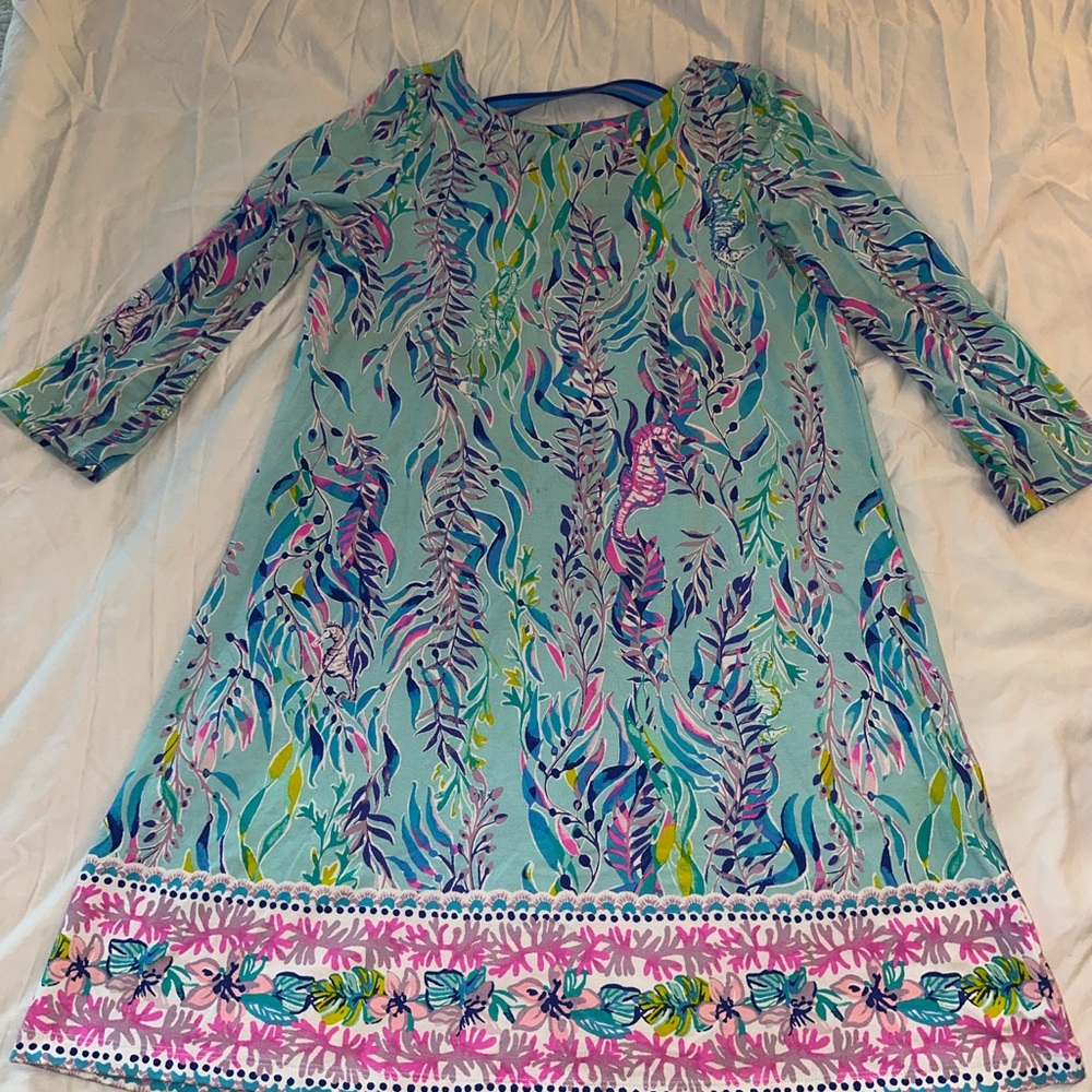 Lilly Pulitzer Vibrant Blue and Pink Dress